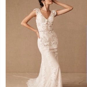 BHLDN Milano by Whispers and Echos Ivory Wedding Dress NWT